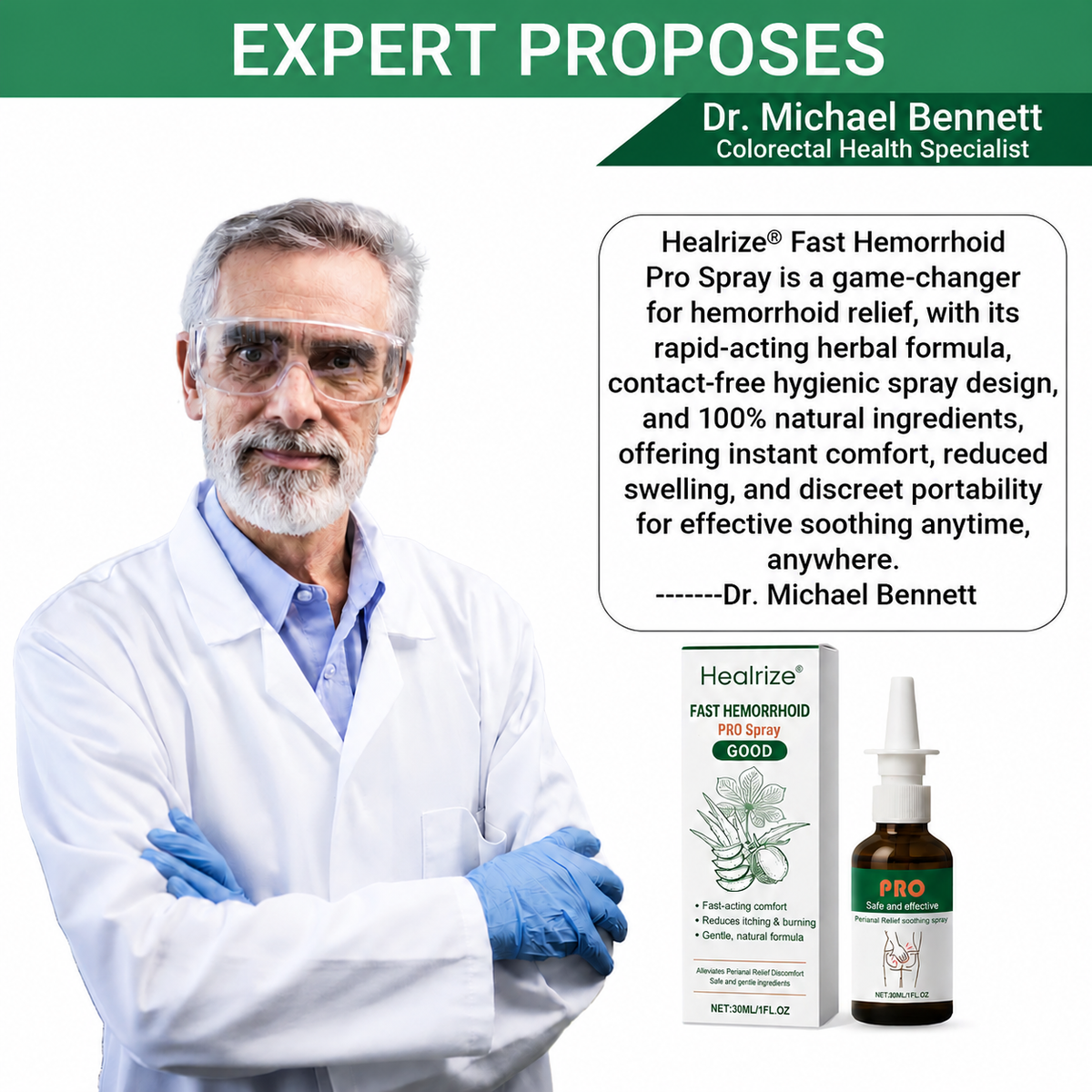 šBest Sellerš`HealrizeĀ® Fast Hemorrhoid PRO Spray