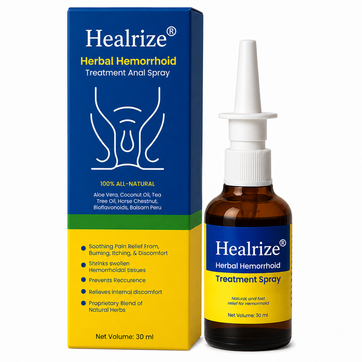 Healrize® Herbal Hemorrhoid Treatment Anal Spray