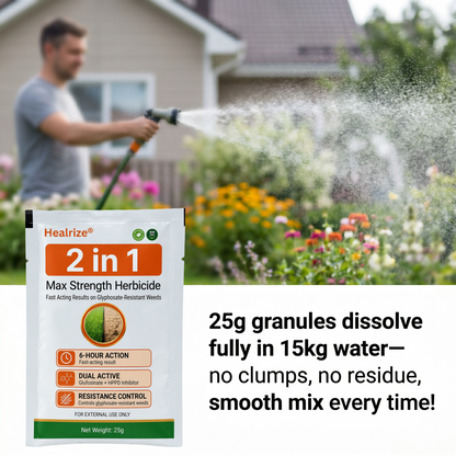 🏆Healrize® 𝟐-𝐢𝐧-𝟏 𝐌𝐚𝐱 𝐒𝐭𝐫𝐞𝐧𝐠𝐭𝐡 𝐇𝐞𝐫𝐛𝐢𝐜𝐢𝐝𝐞: Fast Acting Results on Glyphosate-Resistant Weeds