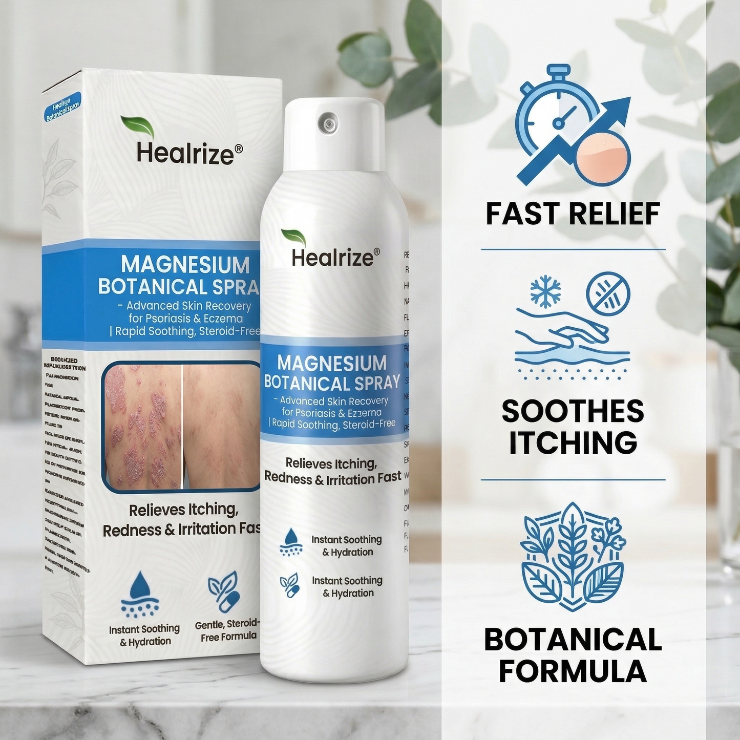 👨‍⚕️🔥Healrize® Magnesium Botanical Spray –✅Advanced Skin Recovery for Psoriasis & Eczema | Rapid Soothing, Steroid-Free🌿