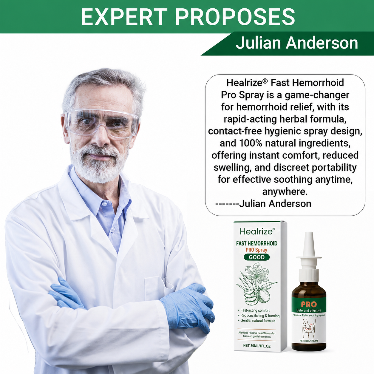 🌿🔥Healrize® Fast Hemorrhoid PRO Spray