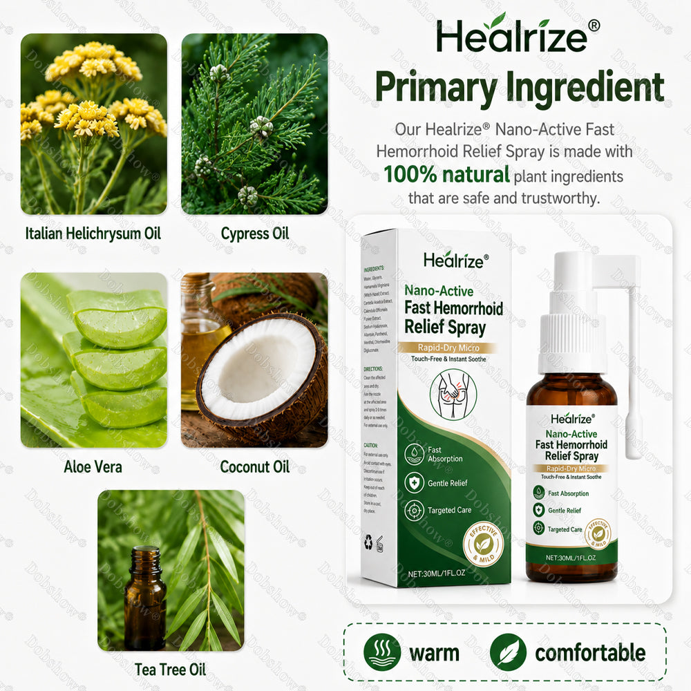 🌿Healrize® Nano-Active Fast Hemorrhoid Relief Spray