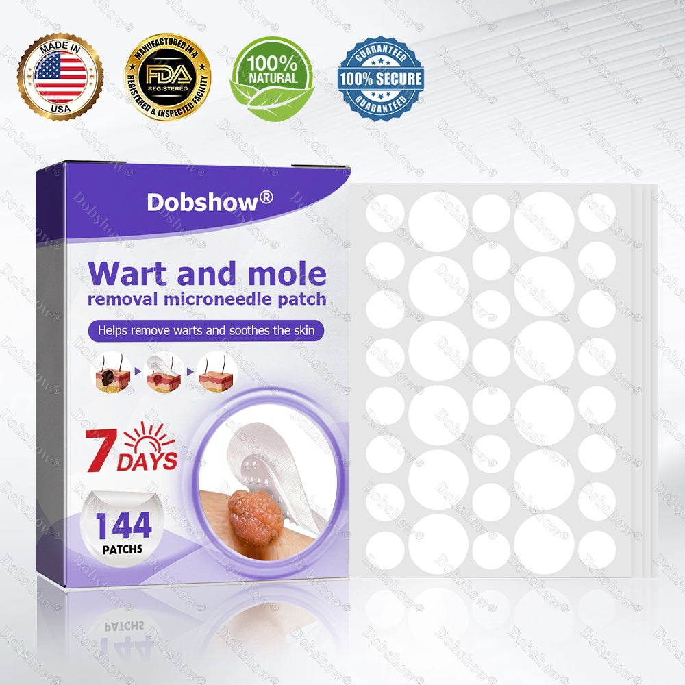 ✨🔥Dobshow® Wart and mole removal microneedle patch