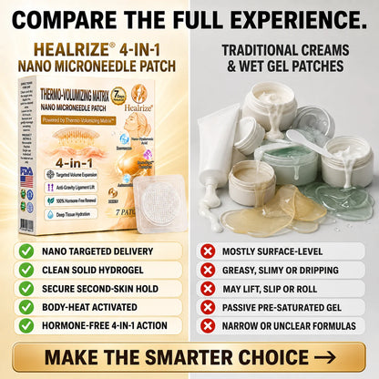 🏆🔥Healrize® 4-in-1 Thermo-Volumizing Matrix · Nano Microneedle Patch