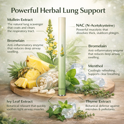 🍃🔥Healrize® Natural Mullein Lung Support Aroma Diffuser