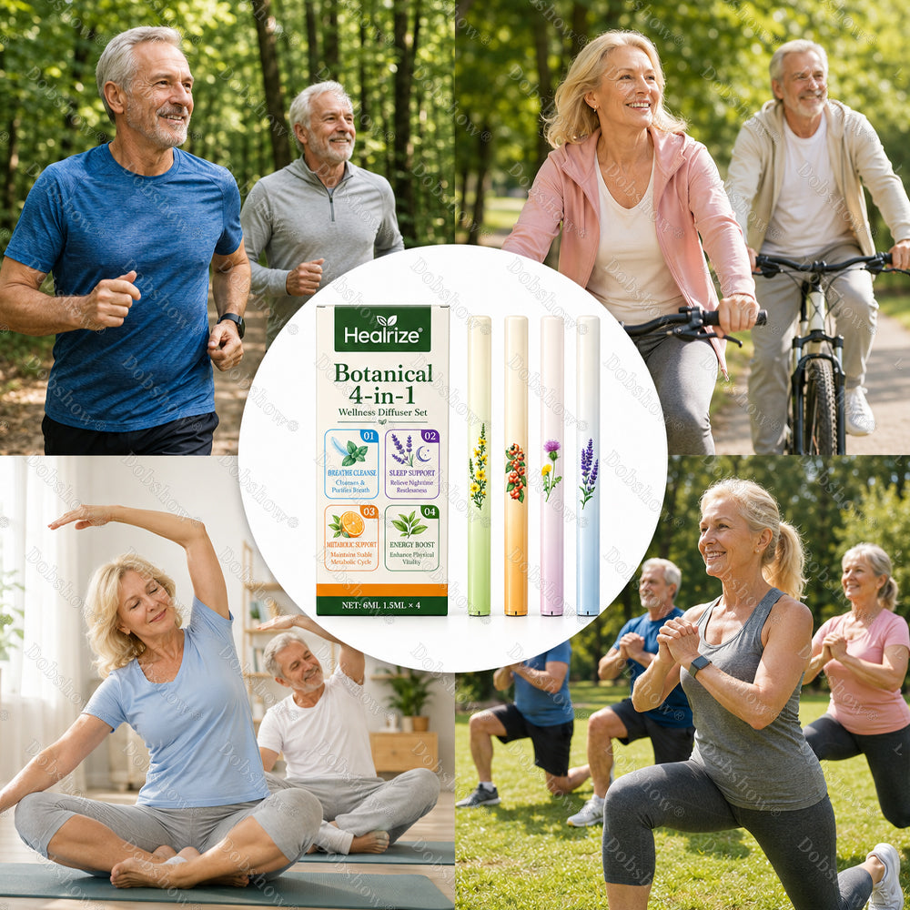 🌿🔥Healrize® Botanical 4-in-1 Wellness Diffuser Set | 2-Min Instant Relief & 24/7 Care