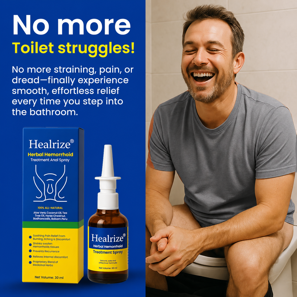 Healrize® Herbal Hemorrhoid Treatment Anal Spray