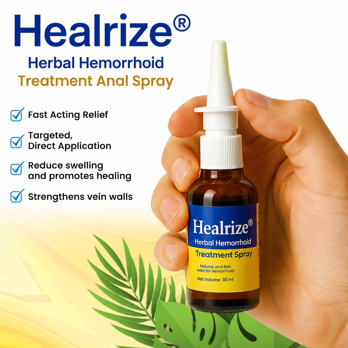 Healrize® Herbal Hemorrhoid Treatment Anal Spray