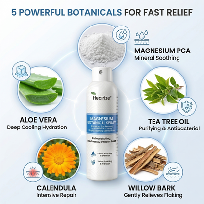 👨‍⚕️🔥Healrize® Magnesium Botanical Spray – Advanced Skin Recovery for Psoriasis & Eczema | Rapid Soothing, Steroid-Free 🌿