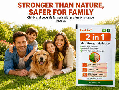 🏆Healrize® 𝟐-𝐢𝐧-𝟏 𝐌𝐚𝐱 𝐒𝐭𝐫𝐞𝐧𝐠𝐭𝐡 𝐇𝐞𝐫𝐛𝐢𝐜𝐢𝐝𝐞: Fast Acting Results on Glyphosate-Resistant Weeds