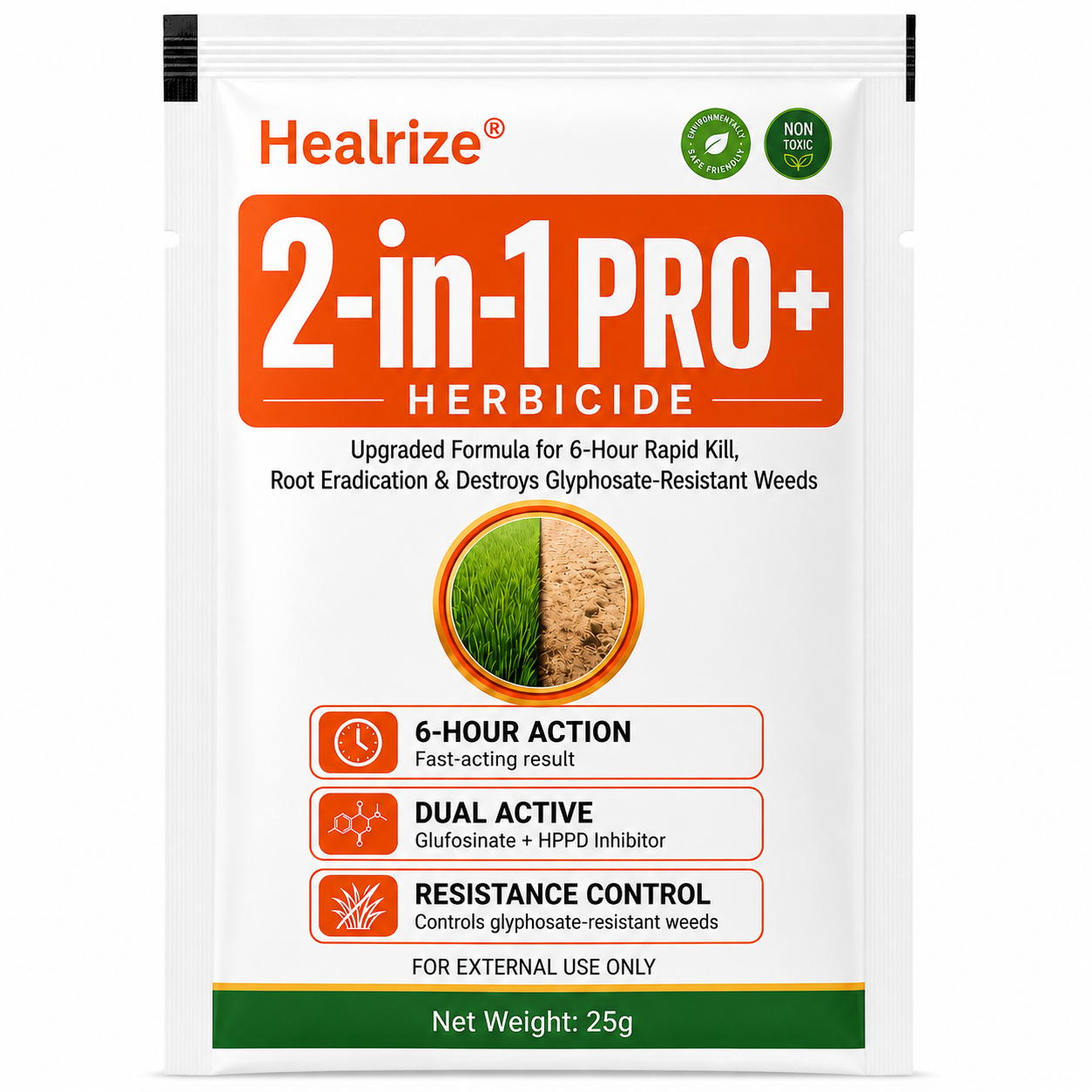 🔥🌱Healrize® Advanced 2-in-1 Pro+ Herbicide | Upgraded Formula for 6-Hour Rapid Kill, Root Eradication & Destroys Glyphosate-Resistant Weeds