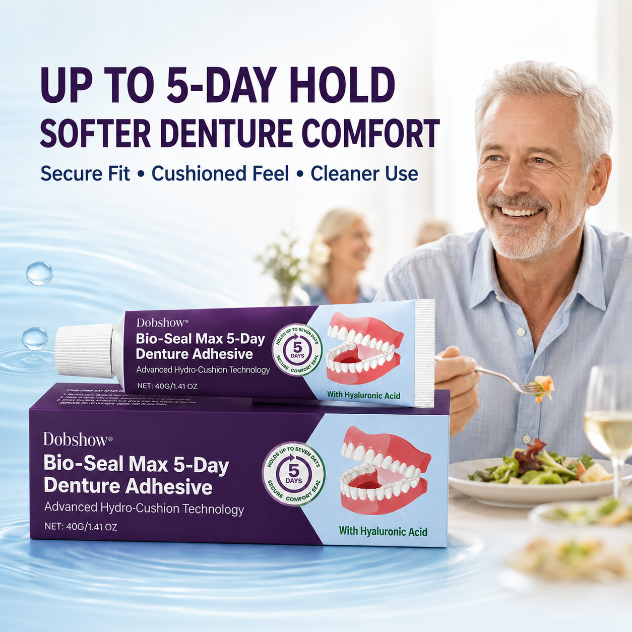 Dobshow® Bio-Seal Max 5-Day Denture Adhesive