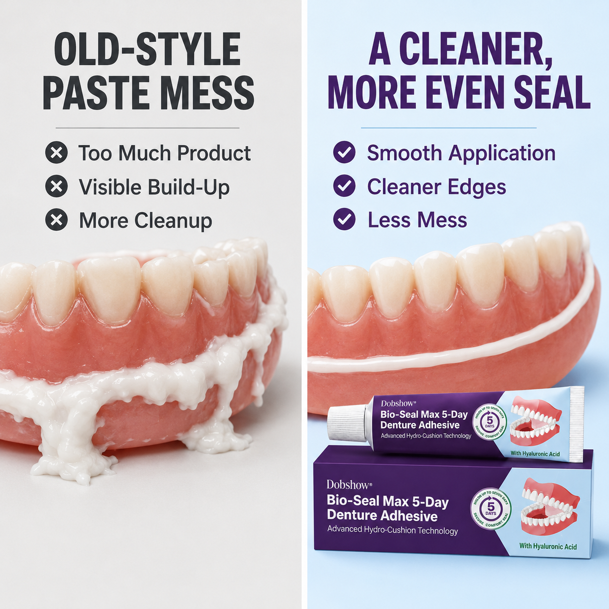 Dobshow® Bio-Seal Max 5-Day Denture Adhesive