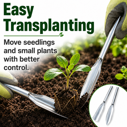 MCOIKY® 𝗦𝘁𝗮𝗶𝗻𝗹𝗲𝘀𝘀 𝗦𝘁𝗲𝗲𝗹 𝗚𝗮𝗿𝗱𝗲𝗻 𝗗𝗶𝗴𝗴𝗶𝗻𝗴 & 𝗧𝗿𝗮𝗻𝘀𝗽𝗹𝗮𝗻𝘁𝗶𝗻𝗴 𝗧𝗼𝗼𝗹 𝗦𝗲𝘁